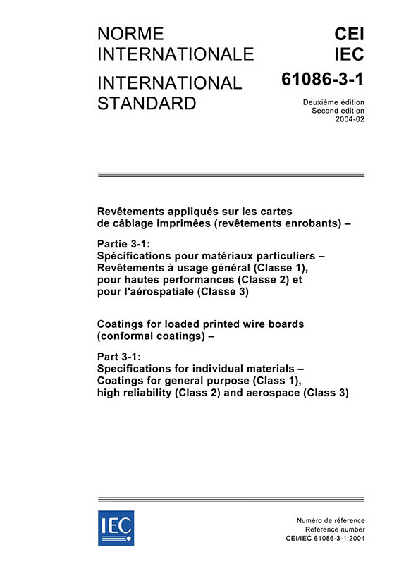 Cover IEC 61086-3-1:2004